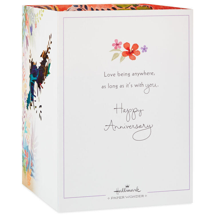 Hallmark Love Anywhere With You 3D Pop-Up Anniversary Card