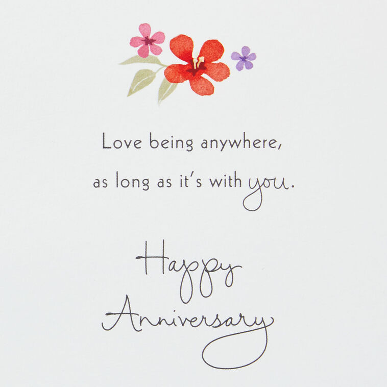 Hallmark Love Anywhere With You 3D Pop-Up Anniversary Card