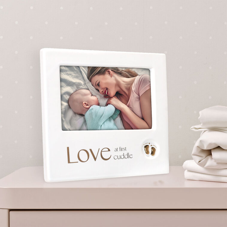 Hallmark Love At First Cuddle Ceramic Picture Frame 4x6