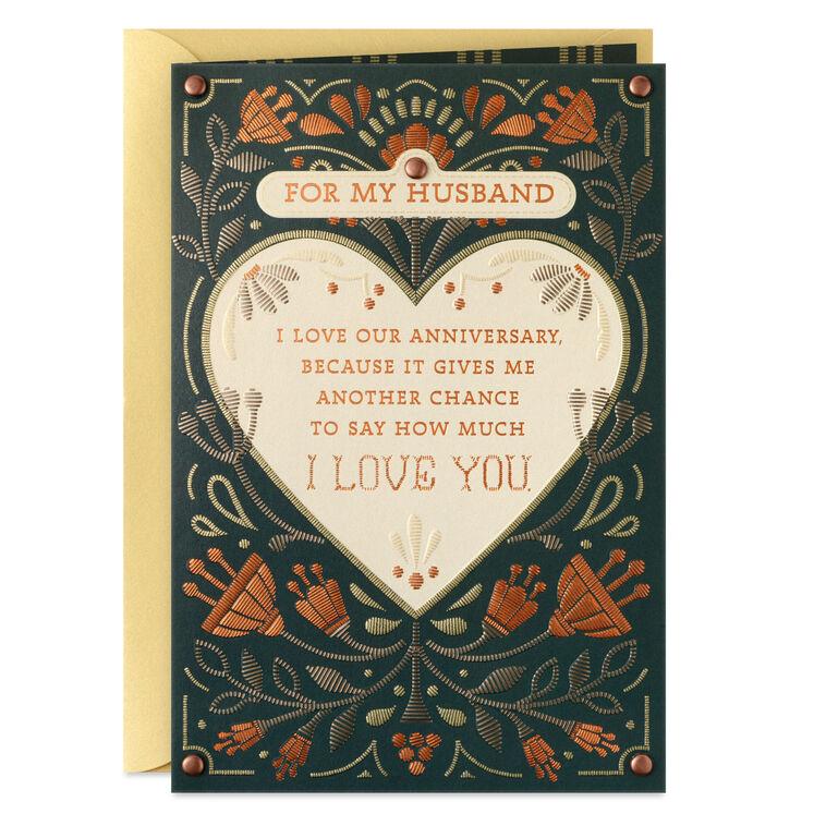 hallmark Love Being Married to You Anniversary Card for Husband