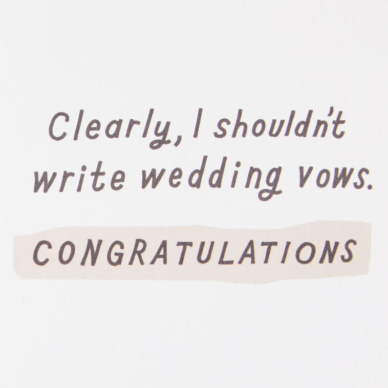 Hallmark Love Dreams And Toilet Paper Funny Wedding Card