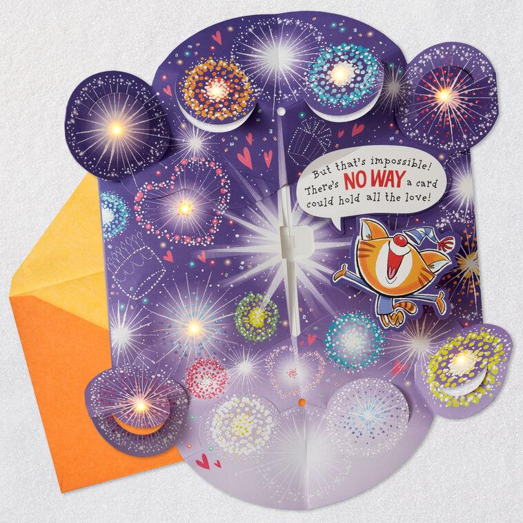 Hallmark Love Explosion Funny Pop-Up Birthday Card With Sound