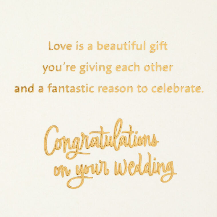 Hallmark Love Is A Gift Wedding Card For Son And Daughter-in-Law