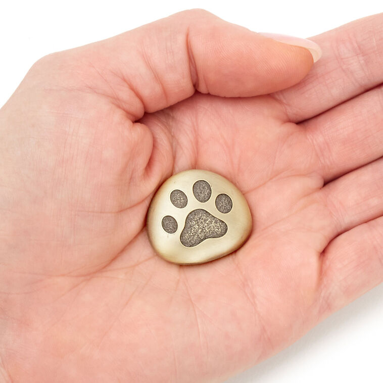 Hallmark Love Is Furever Paw Print Metal Pocket Token