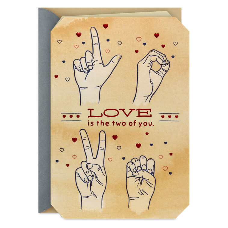 hallmark Love Is the Two of You Anniversary Card for Couple