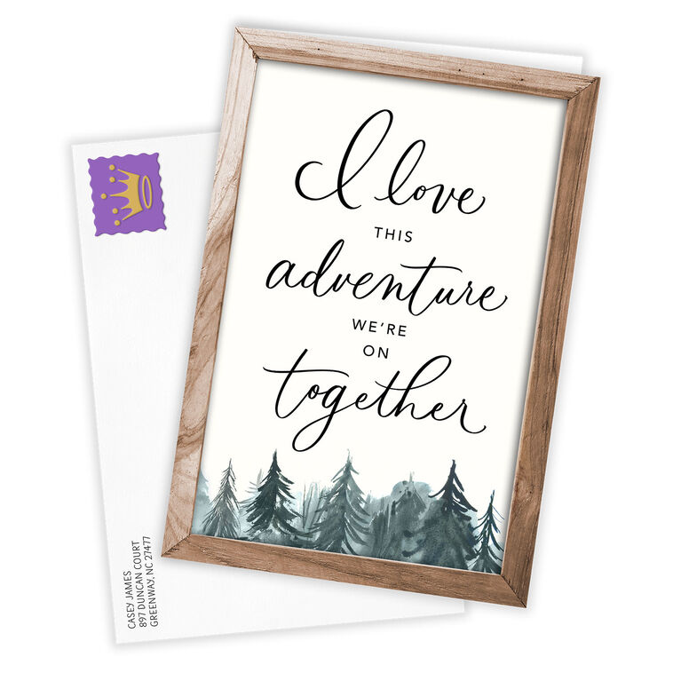 Hallmark Love Our Adventures Romantic Custom Love Card