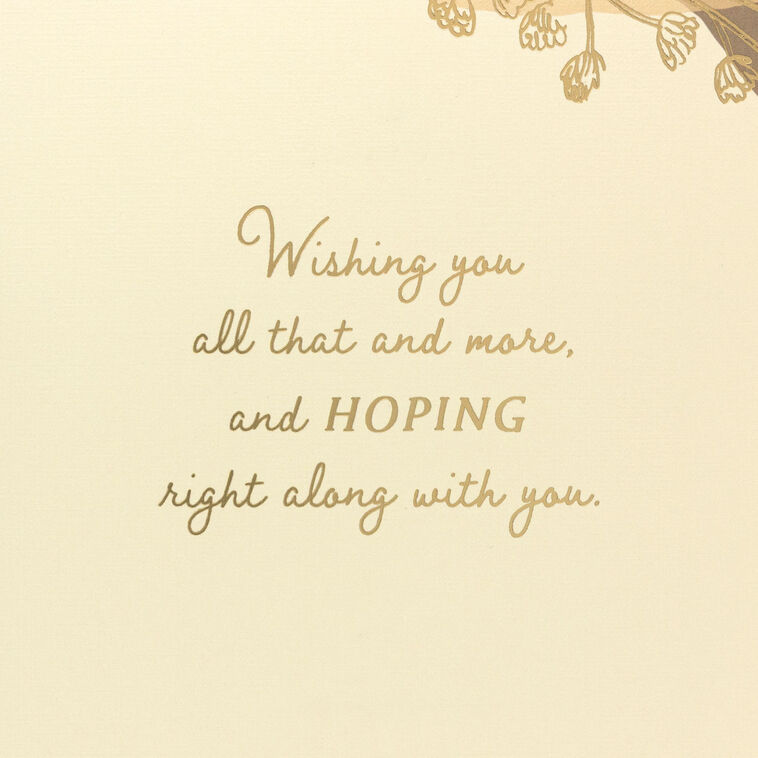 Hallmark Love Peace And Hope Encouragement Card With Wooden Token