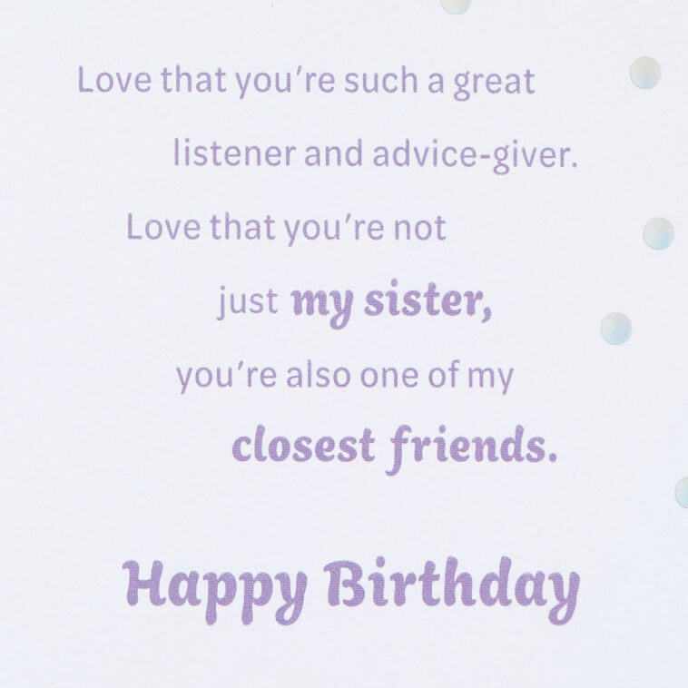 Hallmark Love So Much About You Birthday Card For Sister