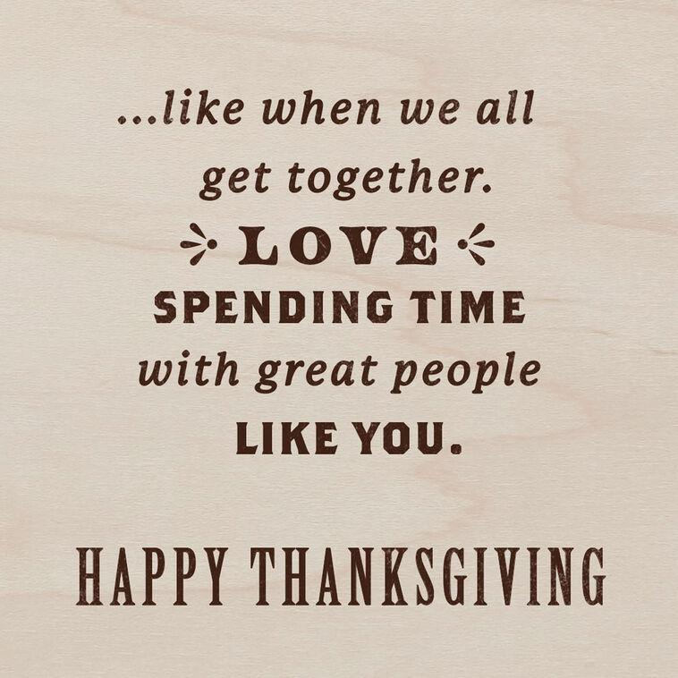 Hallmark Love Spending Time With You Thanksgiving Card For Brother And Family