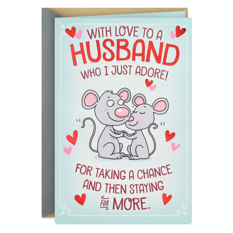hallmark Love That You're Mine Funny Pop-Up Anniversary Card for Husband