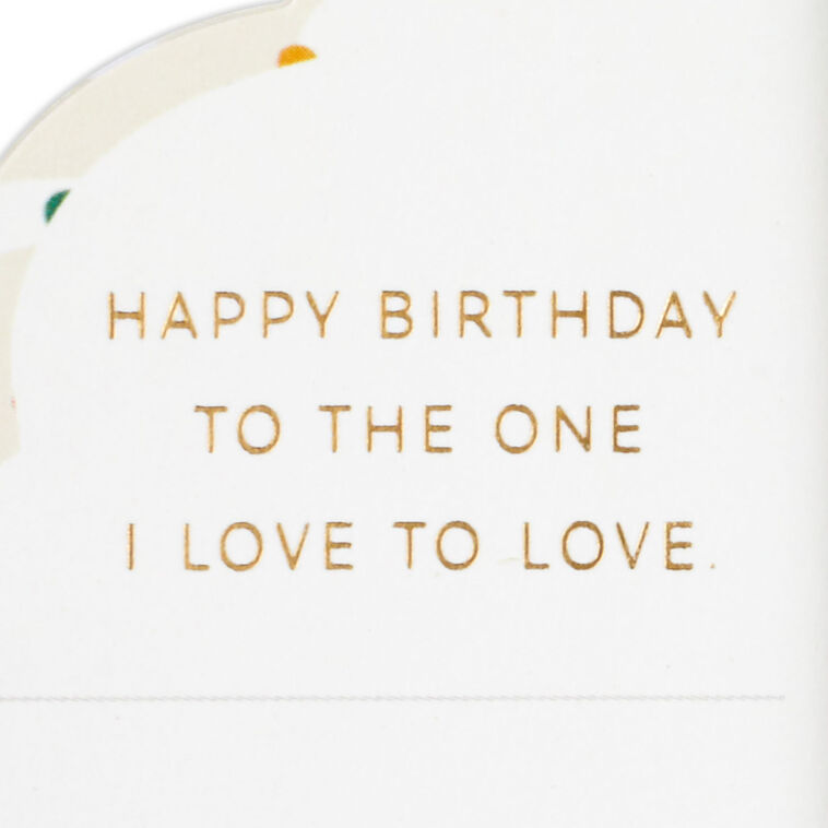 Hallmark Love To Love You Cupcake With Heart Honeycomb 3D Pop-Up Romantic Birthday Card