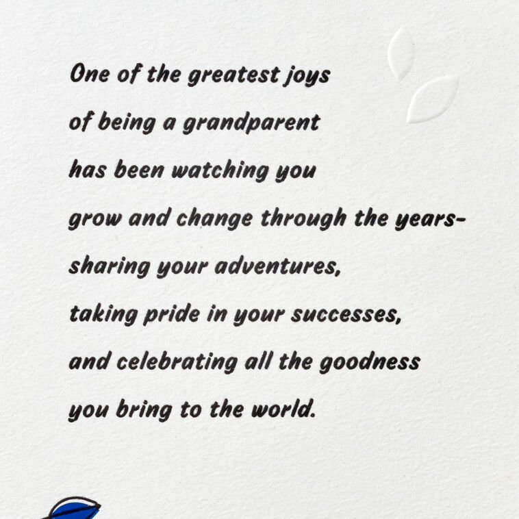 Hallmark Love Watching You Grow Birthday Card For Grandson