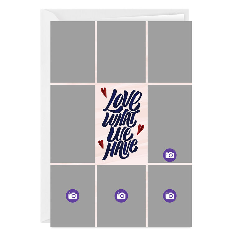 Hallmark Love What We Have Photo Collage Custom Card