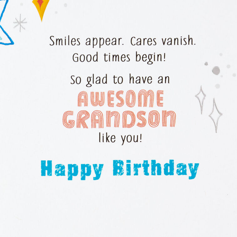 Hallmark Love When You're Around Birthday Card For Grandson
