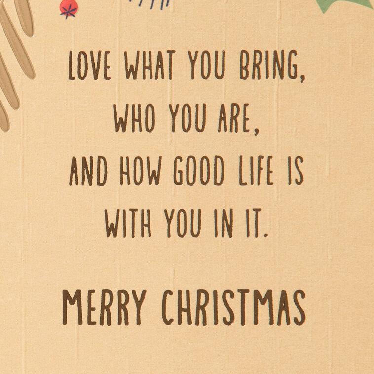 Hallmark Love Who You Are Christmas Card For Son-in-Law