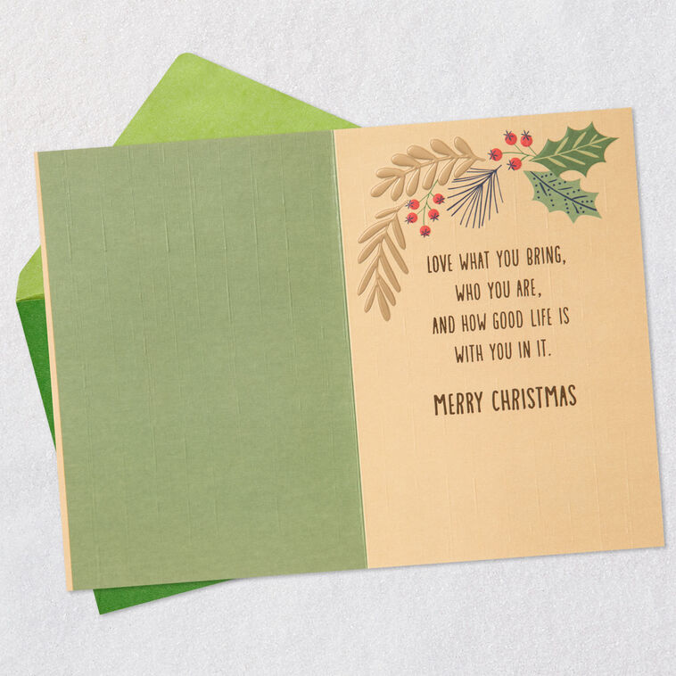 Hallmark Love Who You Are Christmas Card For Son-in-Law