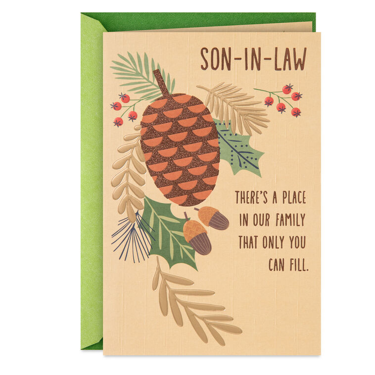 hallmark Love Who You Are Christmas Card for Son-in-Law