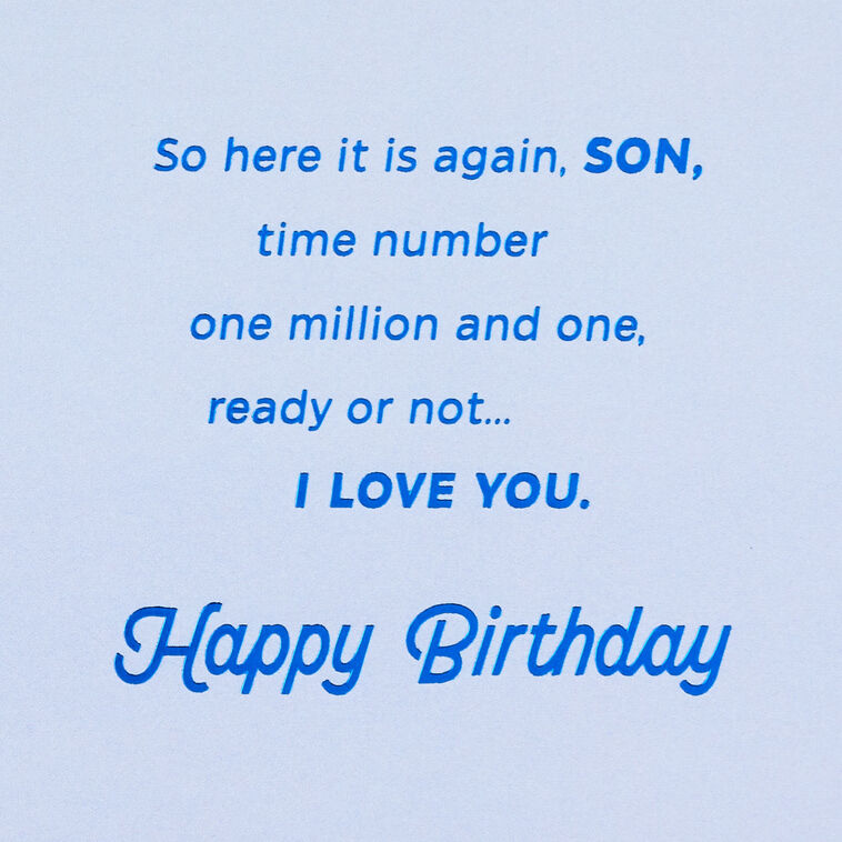 Hallmark Love You A Million Times Birthday Card For Son