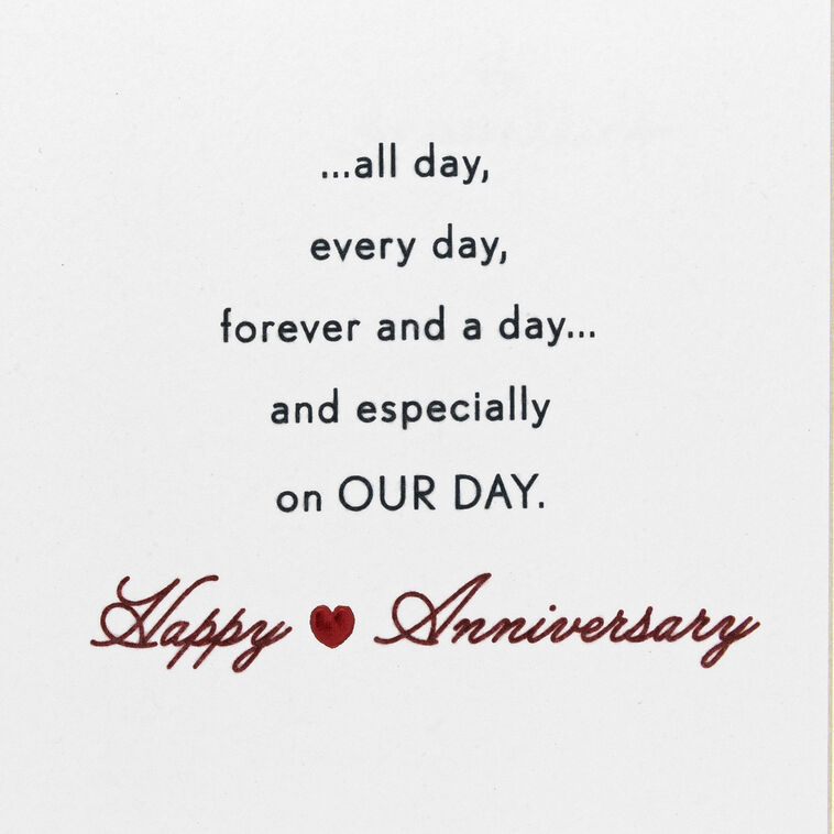 Hallmark Love You All Day Especially On Our Day Romantic Anniversary Card For Spouse