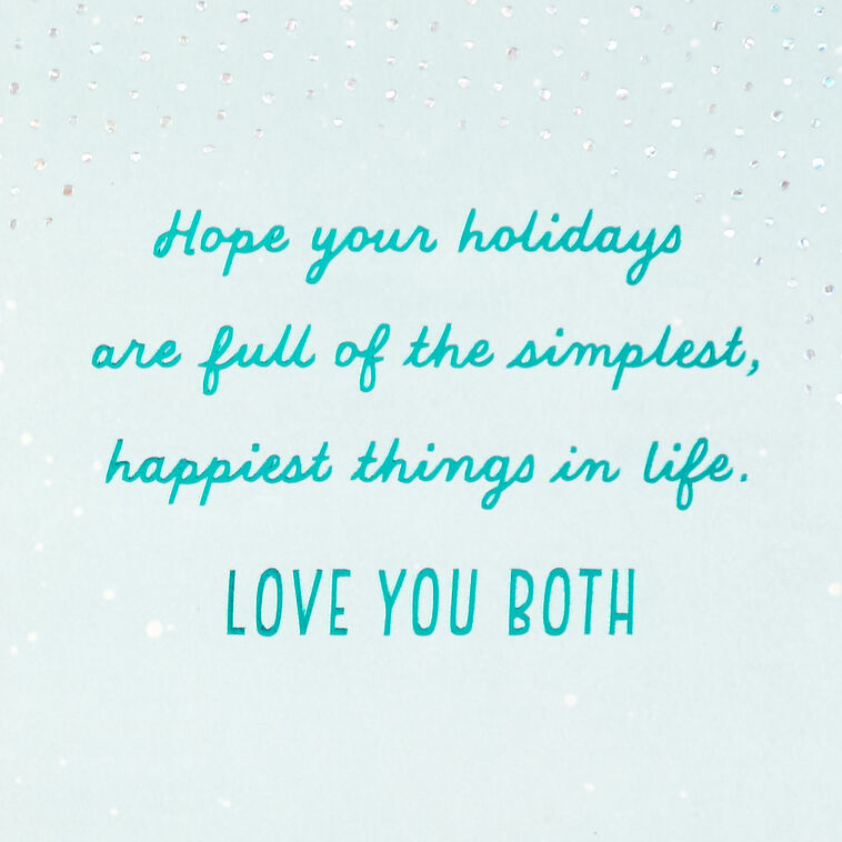 Hallmark Love You Both Holiday Card For Granddaughter And Husband