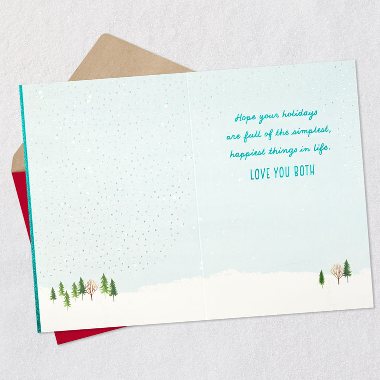 Hallmark Love You Both Holiday Card For Granddaughter And Husband