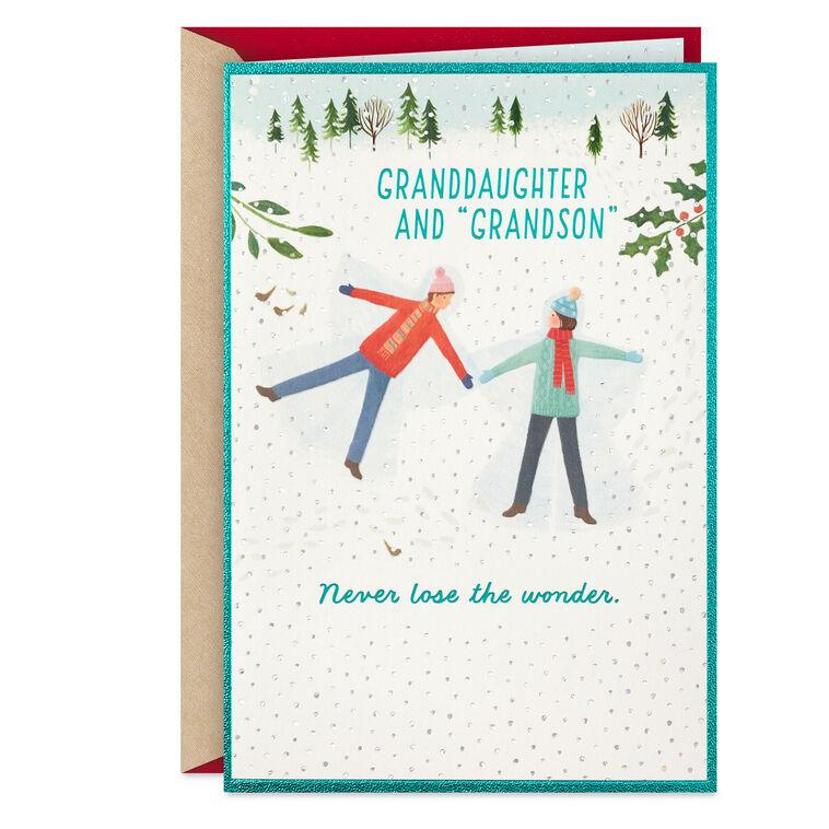 hallmark Love You Both Holiday Card for Granddaughter and Husband