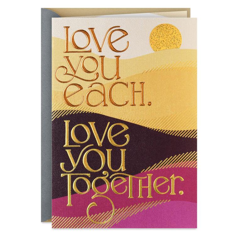 hallmark Love You Each Love You Together Anniversary Card
