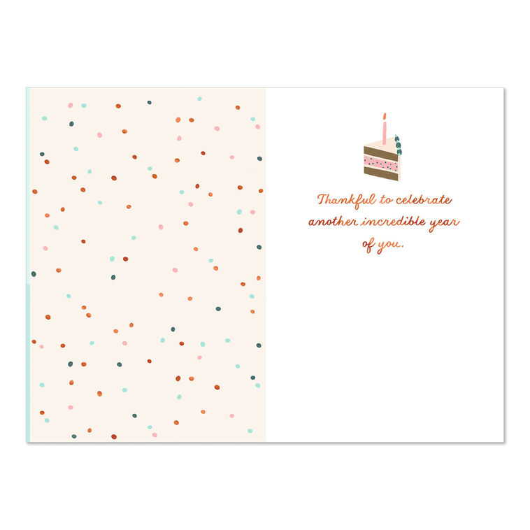 Hallmark Love You Heart-Shaped Cake Romantic Birthday Card