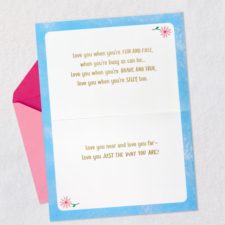 Hallmark Love You Just The Way You Are Birthday Card For Granddaughter