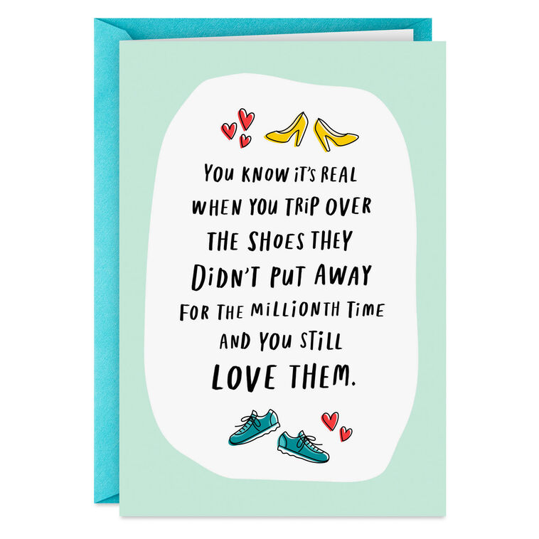 hallmark Love You Messy Sh*t and All Funny Romantic Love Card
