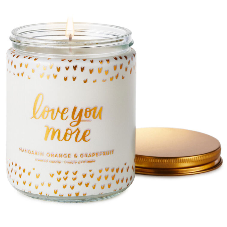 Hallmark Love You More Scented Single-Wick Jar Candle 7 Oz
