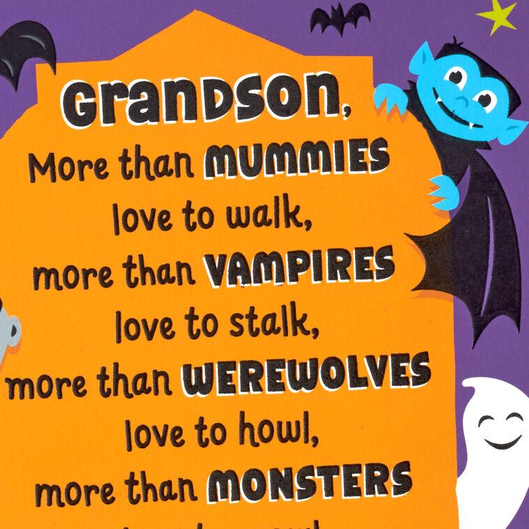 Hallmark Love You More Than You Know Halloween Card For Grandson