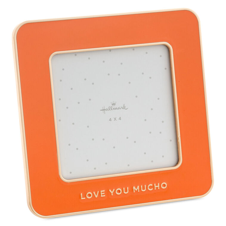 hallmark Love You Mucho Coral Enamel Picture Frame 4x4