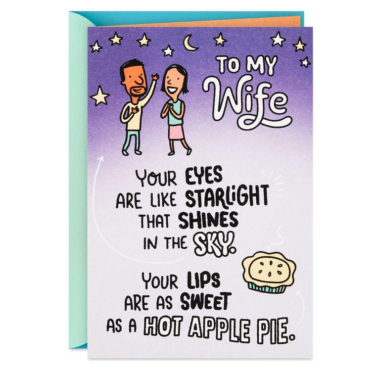 hallmark Love You Poem Funny Birthday Card for Wife
