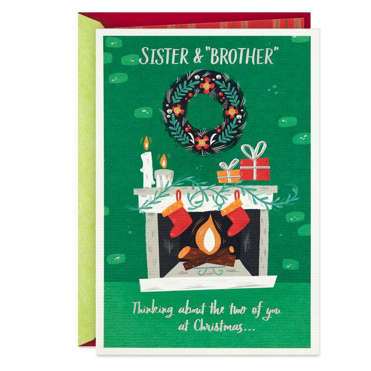 hallmark Love You So Much Christmas Card for Sister and Brother-in-Law