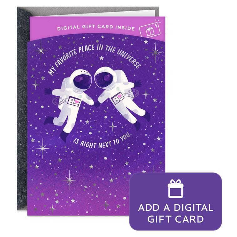 hallmark Love You to the Moon and Back Gift Card Greeting Romantic Birthday Card