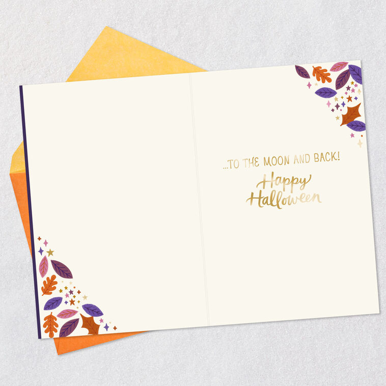 Hallmark Love You To The Moon And Back Halloween Card For Granddaughter