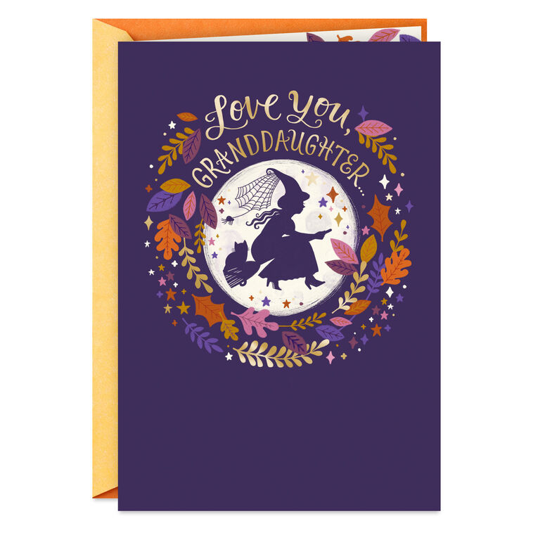 hallmark Love You to the Moon and Back Halloween Card for Granddaughter