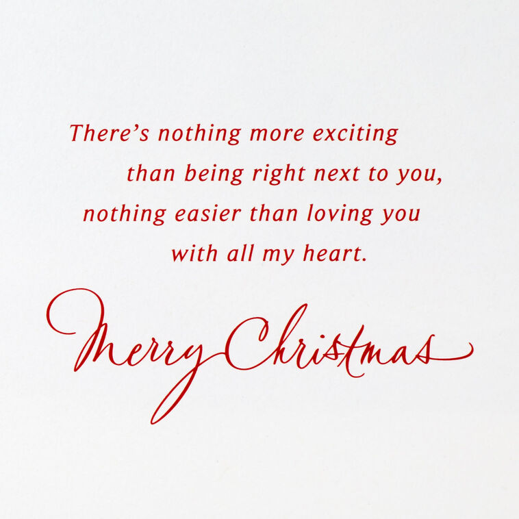Hallmark Love You With All My Heart Romantic Christmas Card
