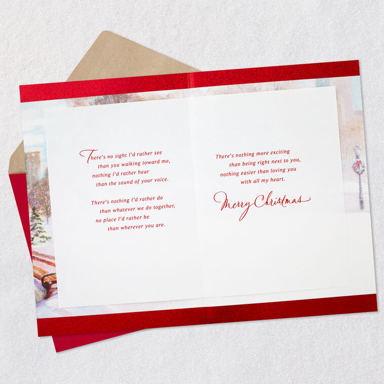 Hallmark Love You With All My Heart Romantic Christmas Card