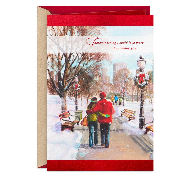 hallmark Love You With All My Heart Romantic Christmas Card