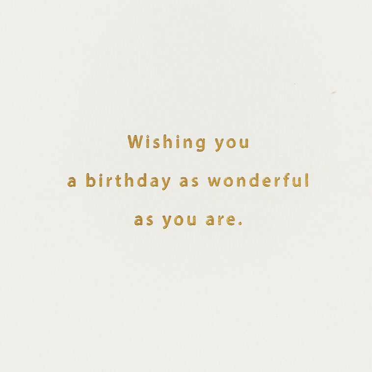 Hallmark Loved And Lovely Birthday Card With Detachable Wreath