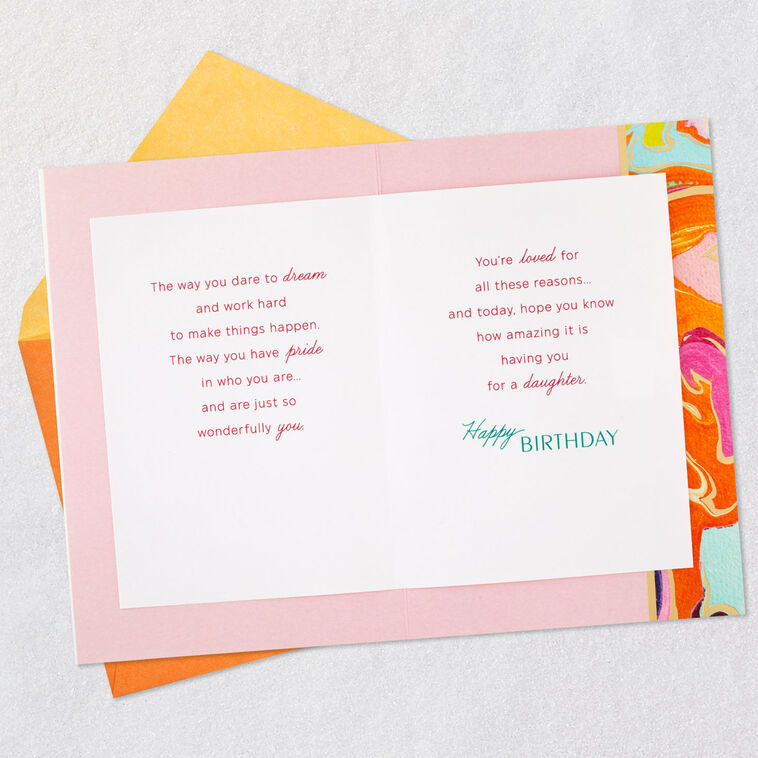 Hallmark Loved For So Many Reasons Birthday Card For Daughter