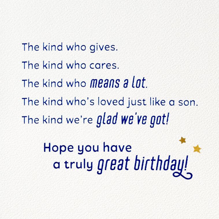 Hallmark Loved Just Like A Son Birthday Card For Son-in-Law