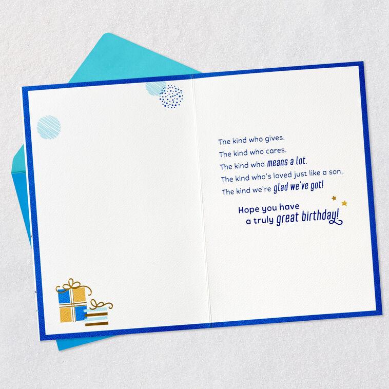 Hallmark Loved Just Like A Son Birthday Card For Son-in-Law