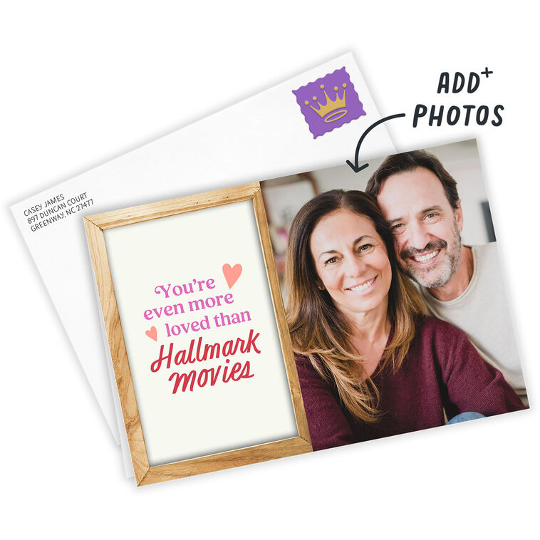Hallmark Loved More Than Hallmark Movies Custom Card