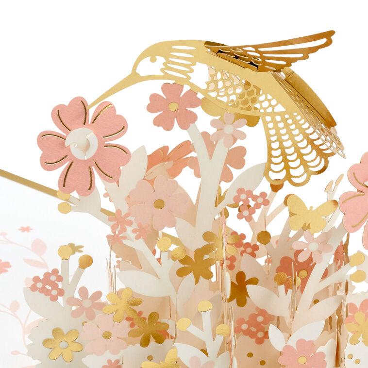 Hallmark Lovely Just Like You Hummingbird Pop-Up Birthday Card