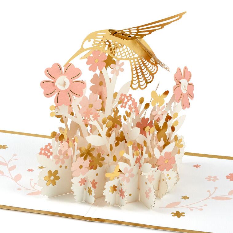 hallmark Lovely Just Like You Hummingbird Pop-Up Birthday Card