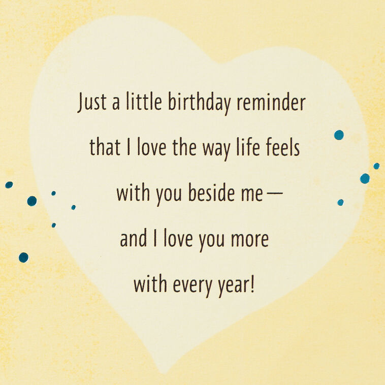 Hallmark Lovin' Life With You Romantic Birthday Card