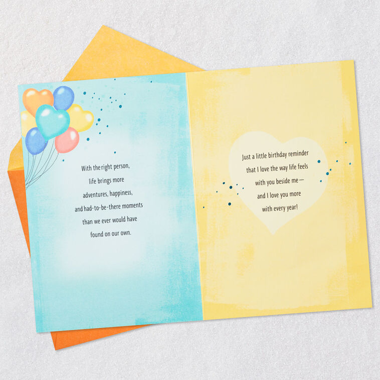 Hallmark Lovin' Life With You Romantic Birthday Card